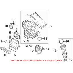 Audi Engine Air Intake Hose 8R0129739A - Genuine VW/Audi